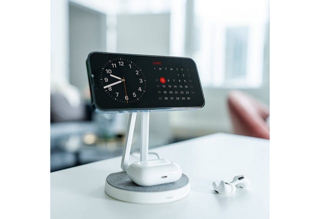 XLAYER 219852 - Qi-Ladestation, 2in1, iPhone / AirPods, 15 W