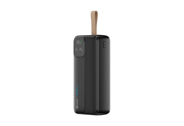 XLAYER 220549 - Powerbank, LiPo, 27000 mAh, 2x USB-A, 2x USB-C, schwarz
