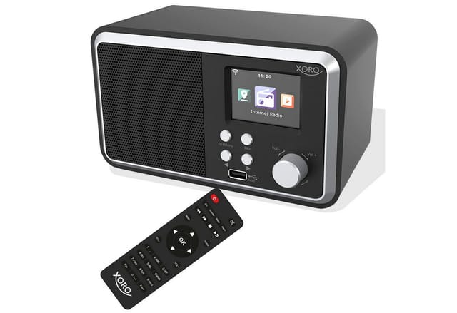 XORO DAB300IR SW - WLAN-Internet Radio mit DAB+, Bluetooth, schwarz