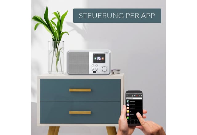 XORO DAB300IR WS - WLAN-Internet Radio mit DAB+, Bluetooth. weiß