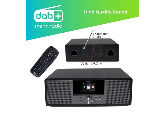 XORO HMT600V2 - Internetradio, DAB+/UKW, CD-Player