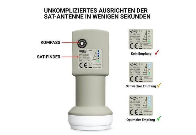 XORO MCA38HDS - Camping Set mit LNB und Receiver