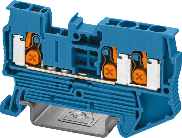 XT 2,5 TWIN BU - Durchgangsklemme, XT 2,5 TWIN - blau