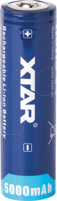 XTAR 21700 5000G - Industriezelle, Li-Ion Akku, 21700, 3,6 V, 5000 mAh, geschützt