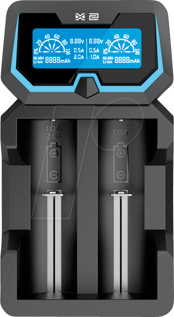 XTAR X2 - Schnelladegerät Li-Ion / Ni-MH, 2 slot