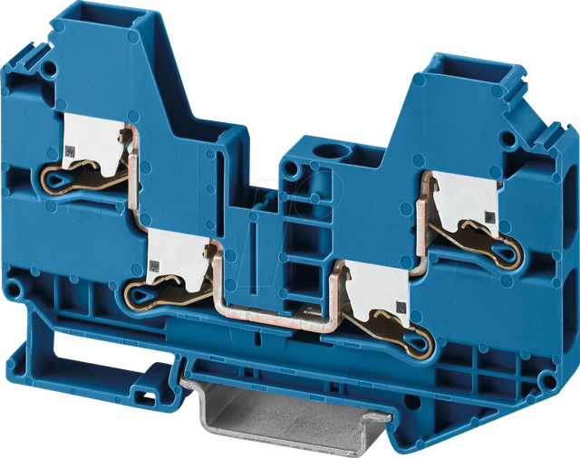 XTV 6 QUATTRO BU - Durchgangsklemme XTV Push-X, 6 mm² - blau
