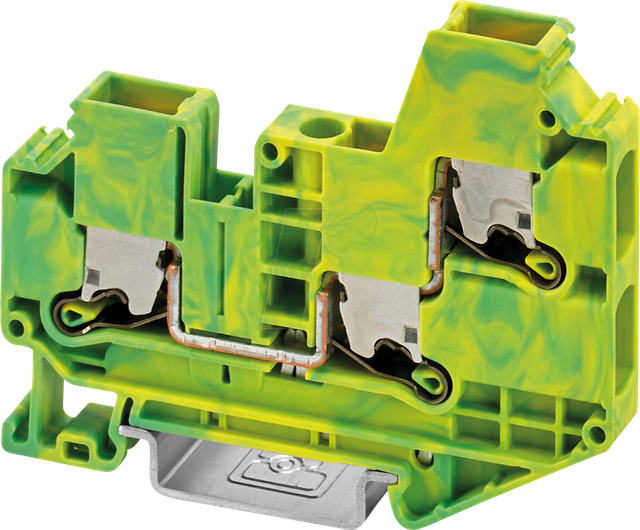XTV 6 TWIN PE - Schutzleiterklemme XTV Push-X, 6 mm² - grün-gelb