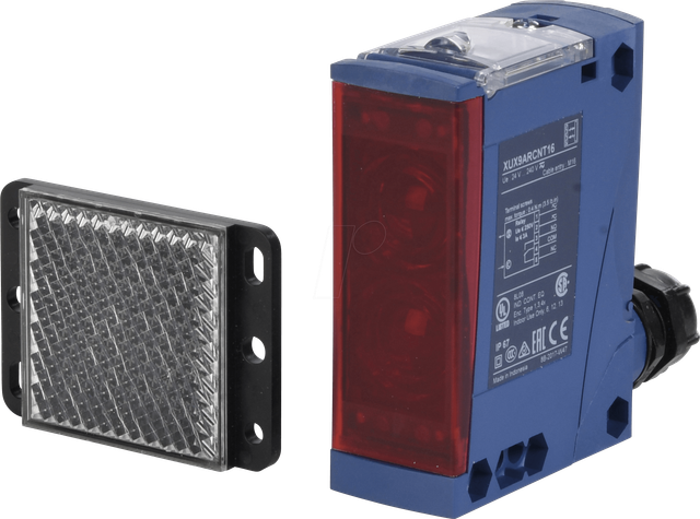XUX9ARCNT16S49 - Lichtschranke, 11 m, Mehrfarben-LED, Hell- / Dunkel-An