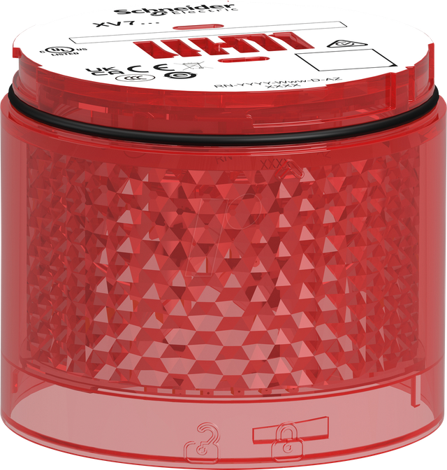 XVB7C54 - Leuchtelement, modular, 70mm, rot, 24V ACDC, Blinklicht