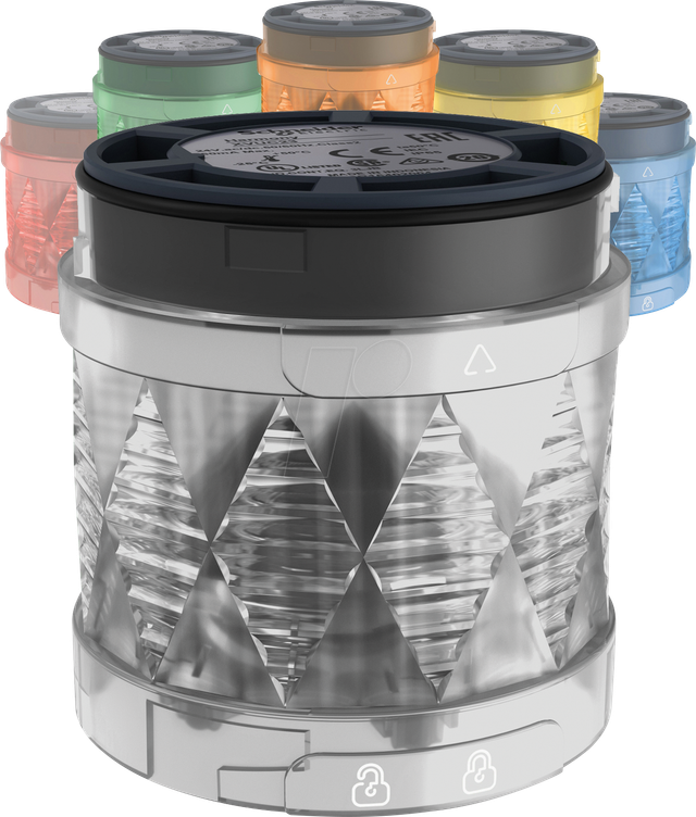 XVUC29 - LED-Leuchtelement, Multicolor, 6 Farben, 4 Lichtmuster, 24V