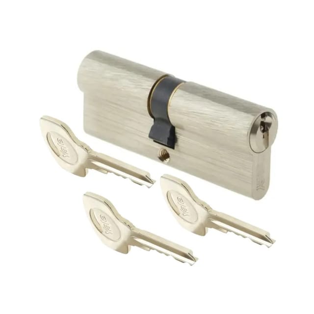 YE 05524040001 - Doppelzylinder 500 plus, 40/40, Nickel satiniert