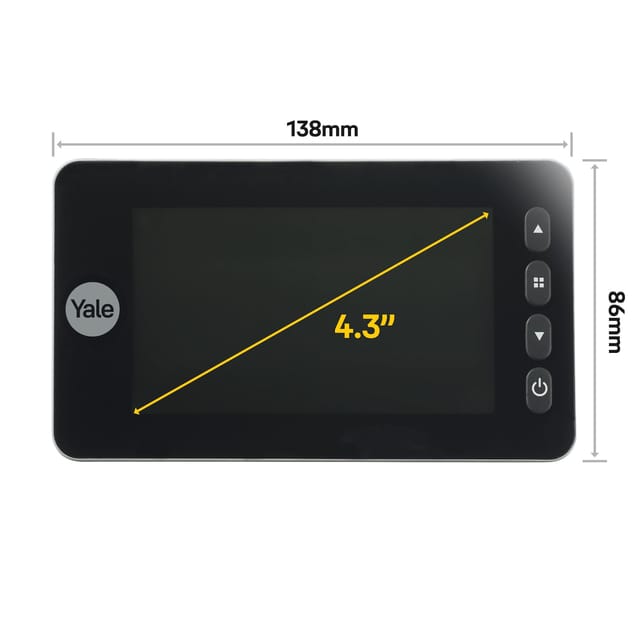 YE 4558014436011 - Türspion, digital, mit Klingel, Bewegungserkennung