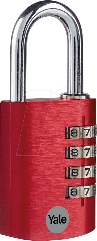 YE YE3CB381311CO - Zahlenschloss, Aluminium, 4 Zahlenreihen, 38 mm