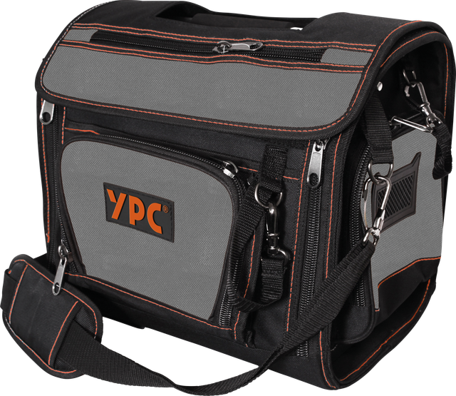 YPC BG00003BKGY - ''Foreman'' Werkzeugtasche XL, Grau-Schwarz, 37x36x27cm, 20 kg Tra