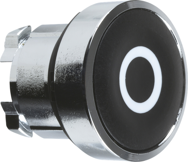 ZB4BA232 - Drucktaster, Frontelement, Harmony XB4, 22mm, schwarz, tastend