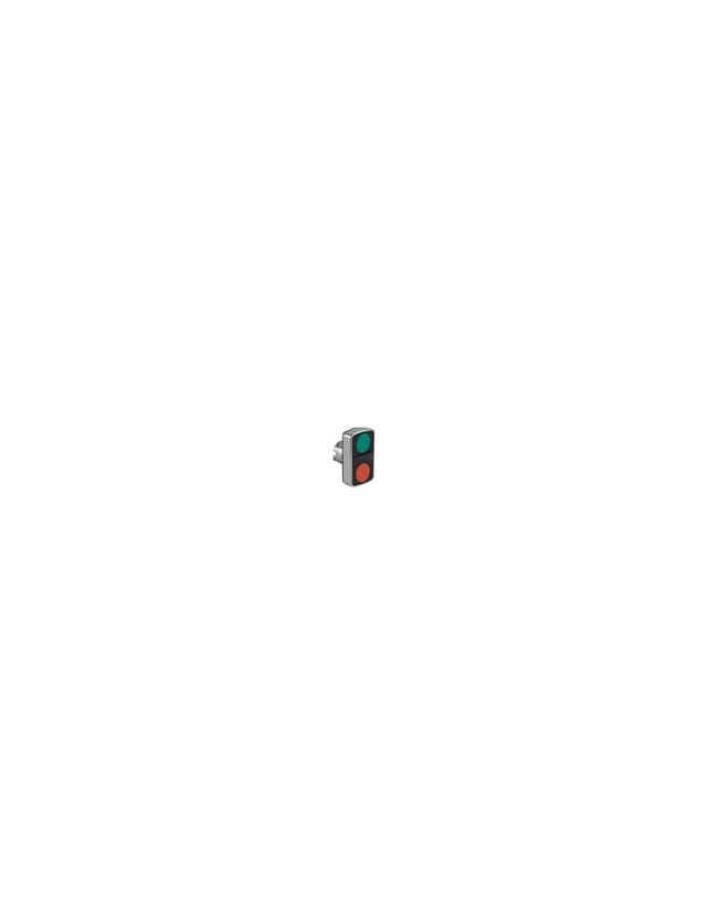 ZB4BA7340 - Doppeldrucktaster, Frontelement, Harmony XB4, 22mm, tastend
