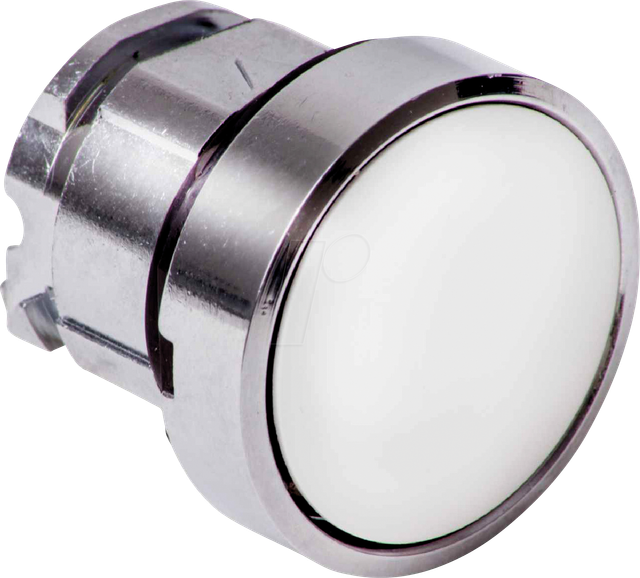 ZB4BH01 - Drucktaster, Frontelement, Harmony XB4, 22mm, weiß, rastend