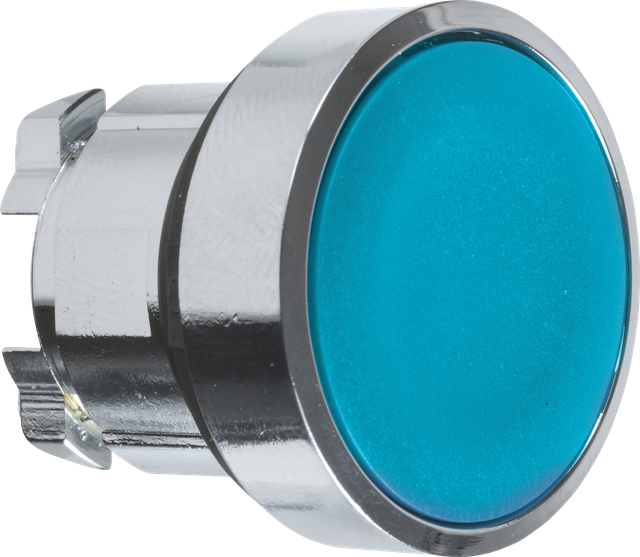 ZB4BH06 - Drucktaster, Frontelement, Harmony XB4, 22mm, blau, rastend