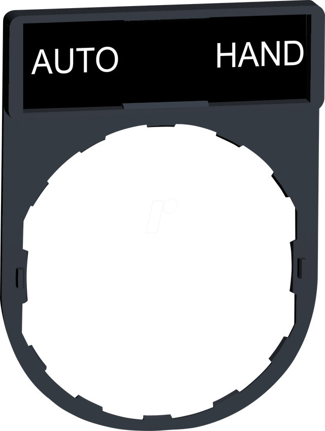ZBY2364 - Schildträger 30x40mm, für Ø 22 Geräte, m. Schild AUTO-HAND