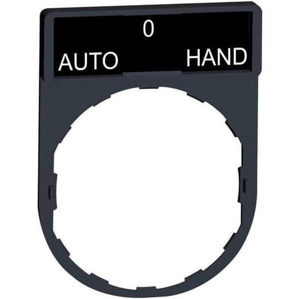 ZBY2385 - Schildträger 30x40mm, für Ø 22 Geräte, m. Schild AUTO-O-HAND