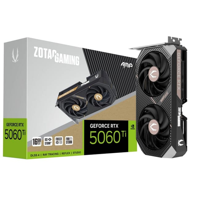 ZT-B50620F-10M - ZOTAC GAMING GeForce RTX 5060 Ti AMP 16 GB