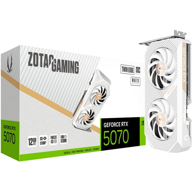 ZT-B50700Q-10P - ZOTAC GAMING RTX 5070 Twin Edge OC White 12GB