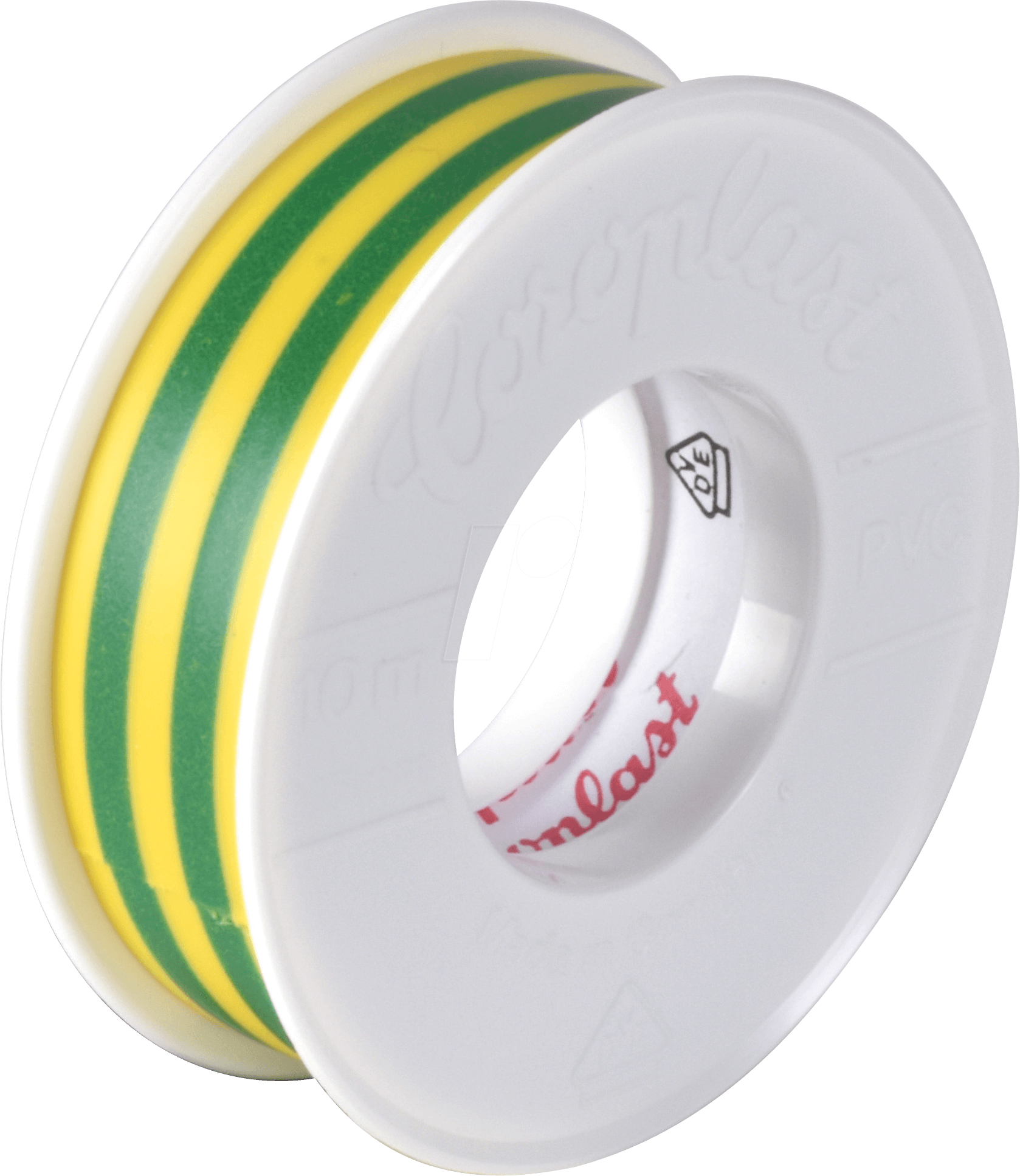 CORO 2051 - VDE Elektroisolierband, 10 m, 15 mm, grüngelb