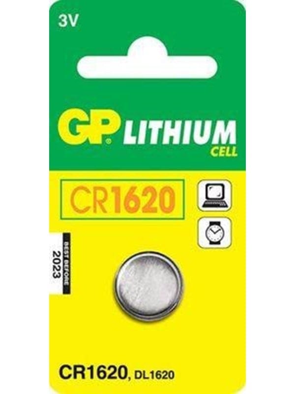 CR 1620 GP - Lithium-Knopfzelle, 3 V, 78 mAh, 16,0x2,0 mm