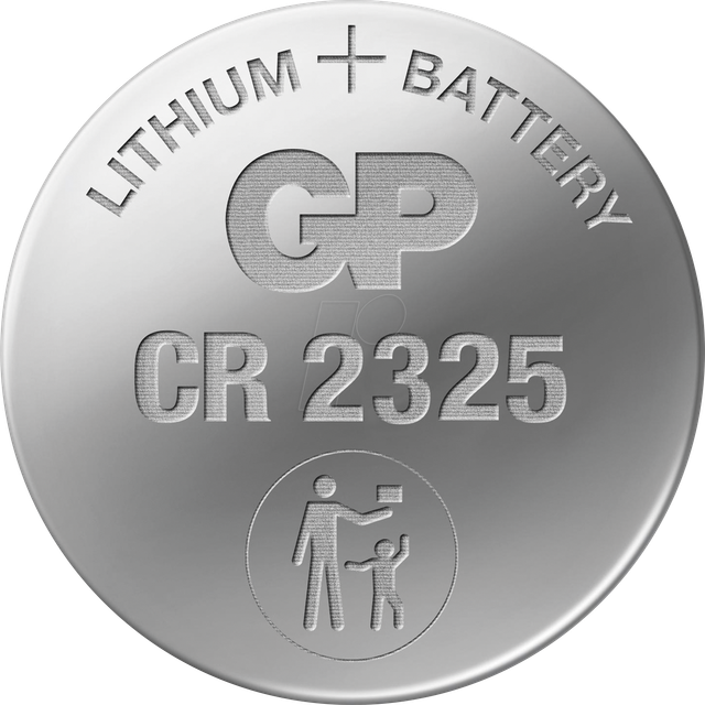 CR 2325 GP - Lithium-Knopfzelle, 3 V, 190 mAh, 23x2,5 mm