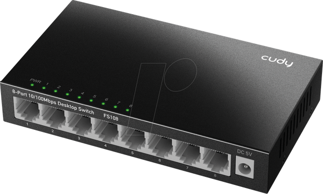 CUDY FS108 - Switch, 8-Port, Fast Ethernet