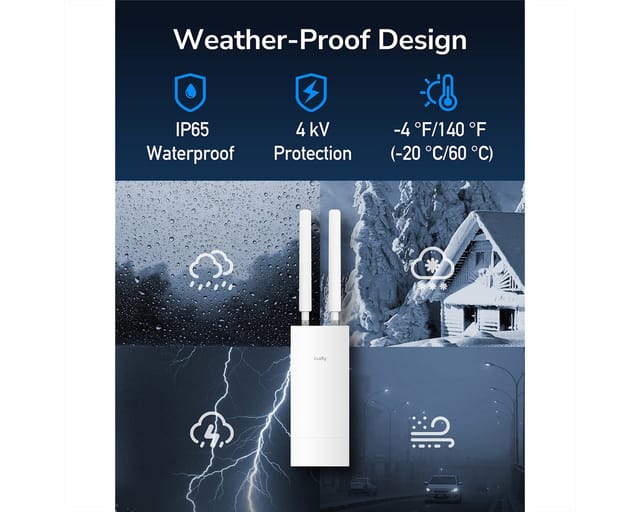 CUDY LT500-O - 4G WLAN-Router LTE Cat.4, 1167 MBit/s, Outdoor