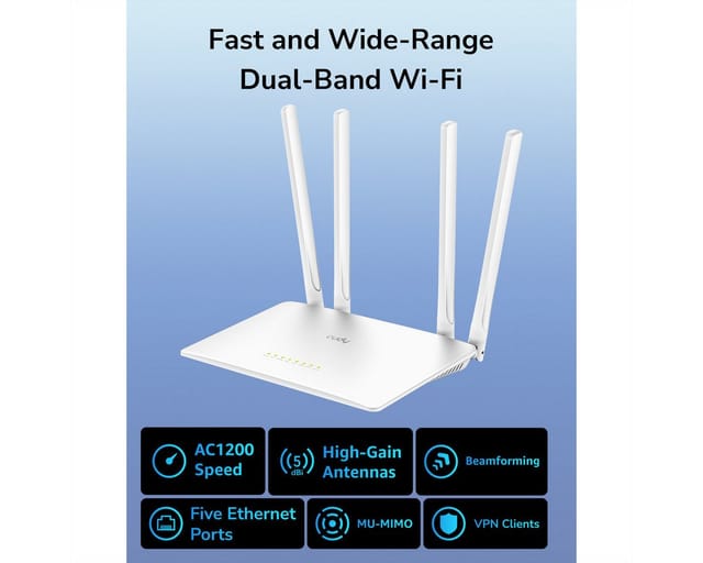 CUDY WR1200 - WLAN Router 2.4/5 GHz 1167 MBit/s