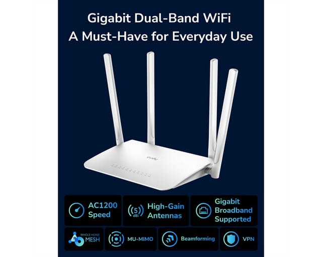 CUDY WR1300 - WLAN Router 2.4/5 GHz 1167 MBit/s