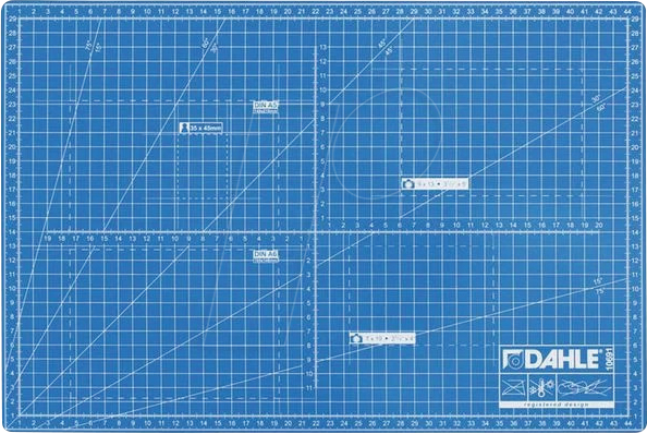 DAHLE 10691 - Schneidematte, 30 x 45cm, blau