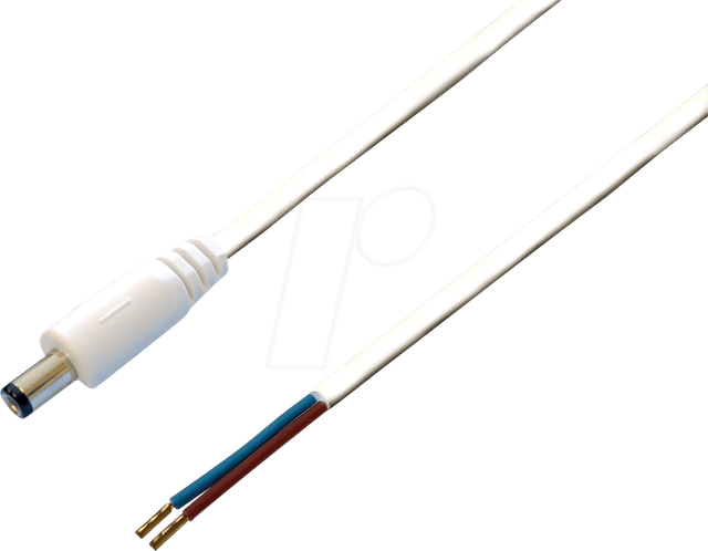 DC AKS 21 - Adapterkabel, 2000 mm, DC-Stecker auf freies Ende