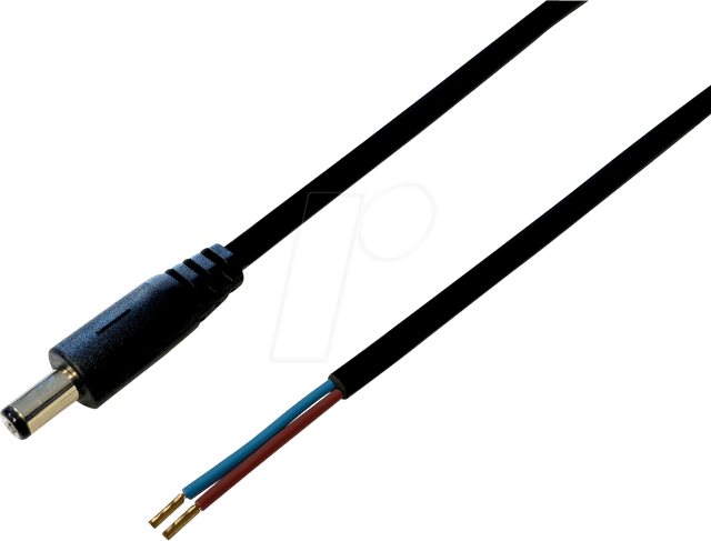DC AKS 21B - Adapterkabel, 2000 mm, DC-Stecker auf freies Ende