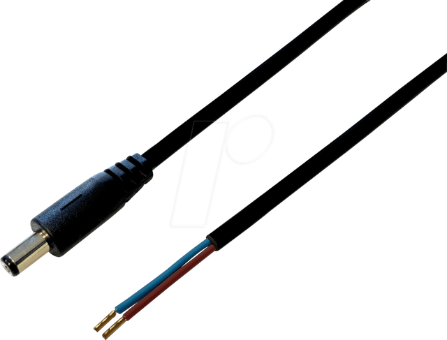 DC AKS 25B - Adapterkabel, 2000 mm, DC-Stecker auf freies Ende