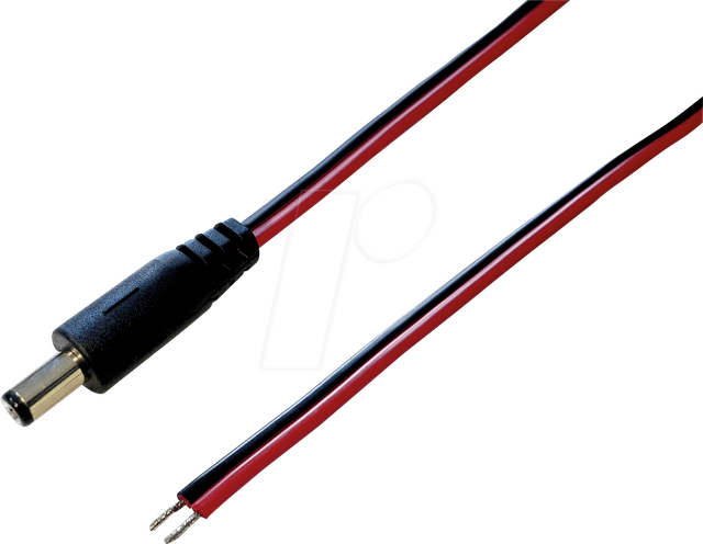 DC AKS 7521 - Adapterkabel, 2000 mm, DC-Stecker auf freies Ende