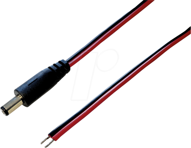 DC AKS 7525 - Adapterkabel, 2000 mm, DC-Stecker auf freies Ende