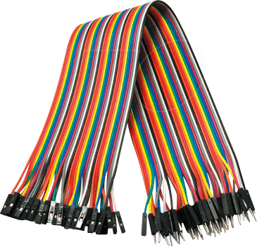 DEBO KABELSET10 - Entwicklerboards - Steckbrückenkabel, 40 Pole, f/m, 15 cm