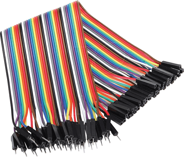 DEBO KABELSET16 - Entwicklerboards - Steckbrückenkabel, 40 Pole, f/m, 30 cm