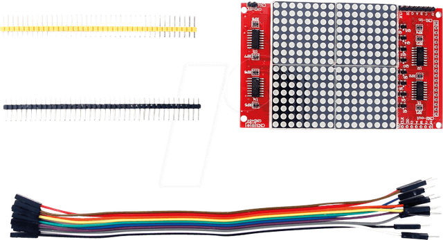 DEBO LED 16X16 - Entwicklerboards - LED Dot-Matrix 16 x 16