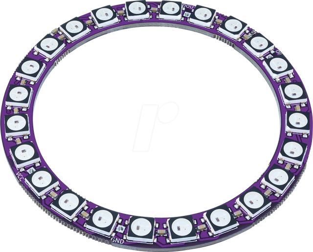DEBO LED RING24 - Entwicklerboards - LED-Ring, RGB, 24 LEDs, WS2812