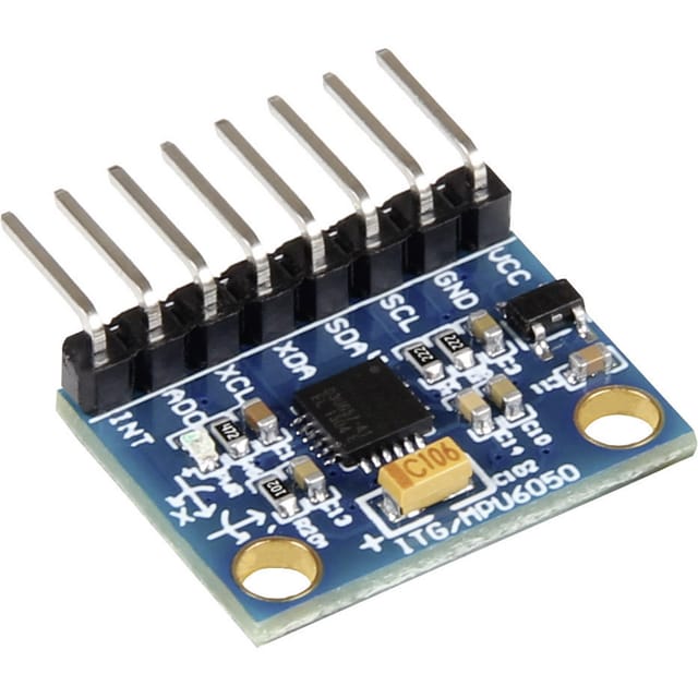 DEBO SENS 3AXISH - Entwicklerboards - Beschleunigung & Gyroskop, mit Header, MPU-60