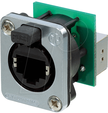 DEBU RJ45 - RJ45 Durchgangs-Einbaubuchse