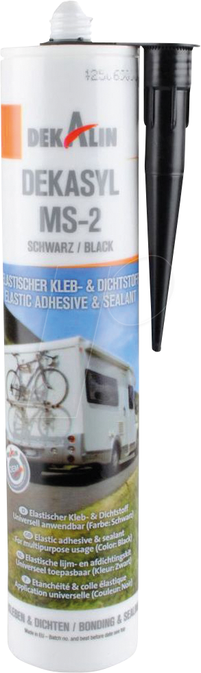 DEKALIN 6252012 - Kleb- und Dichtstoff Dekasyl MS-2 6252012, schwarz, Kartusche, 2