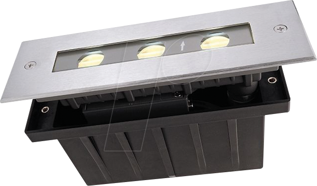 DEKO 730292 - Bodeneinbauleuchte Line I, 5,5W, 3000 K, silber, 340 lm, IP67