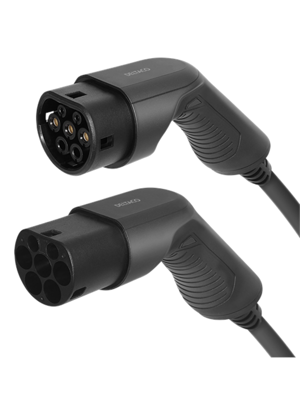DELTACO KC008 - Typ 2 Kabel, für E-Fahrzeuge, 7,6 kW, 5 m