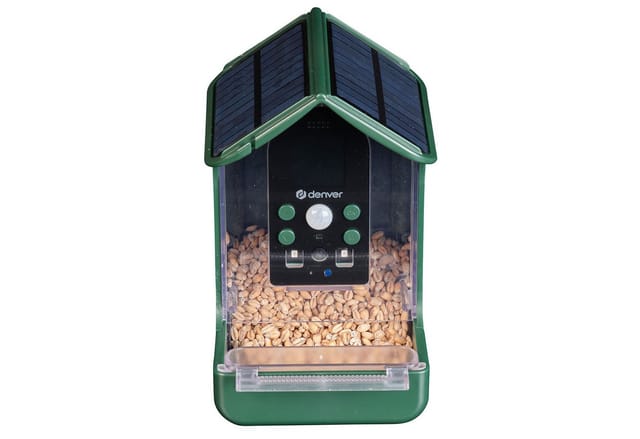 DENVER BFC-1200 - Wildkamera, Vogelfutterhaus, Solar