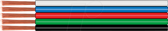 DONAU 519-010 - Litze 5 x 0,25 mm² / 10 m RGBW-LED